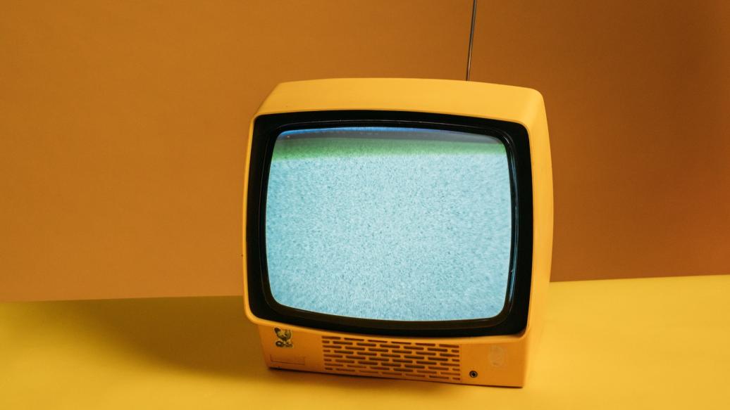 Bild eines alten Fernsehers