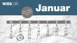 Kalenderansicht des Monats Januar